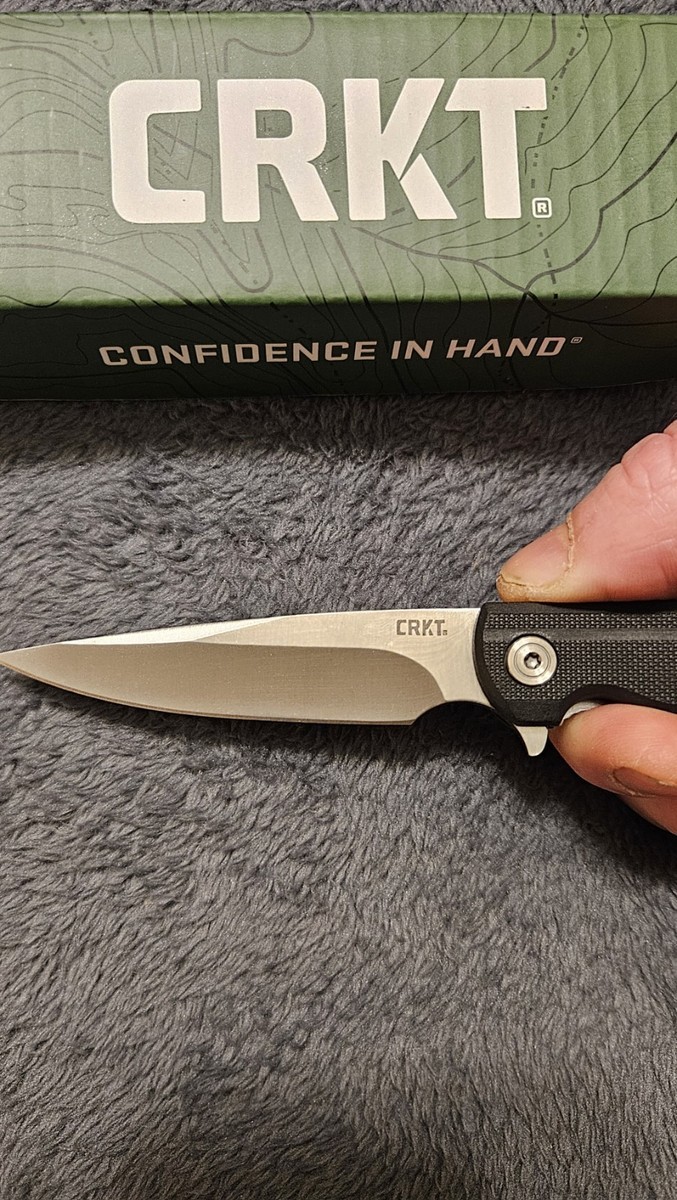 CRKT LCK+ Everyday Carry Assisted Opening Pocket Knife Black