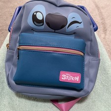 Disney Stitch Face Youth Mini Backpack About 11 In X 9 In New With Tags