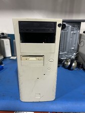Vintage AOpen Beige Tower ATX Computer Case for Retro PC/Sleeper