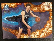 Kon Knueppel 2025-26 Bowman Chrome ORANGE CRYSTALLIZED /25 Case Hit RC Hornets