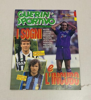GUERIN SPORTIVO N°23 - 9/15 GIUGNO,I SOGNI E L'INCUBO,BATTISTUTA,MATTHAUS,BALBO