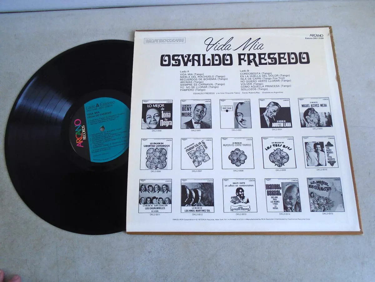 OSVALDO FRESDO ROBERTO RAY VIDA MIA US CANADA LP ARCANO RECORDS