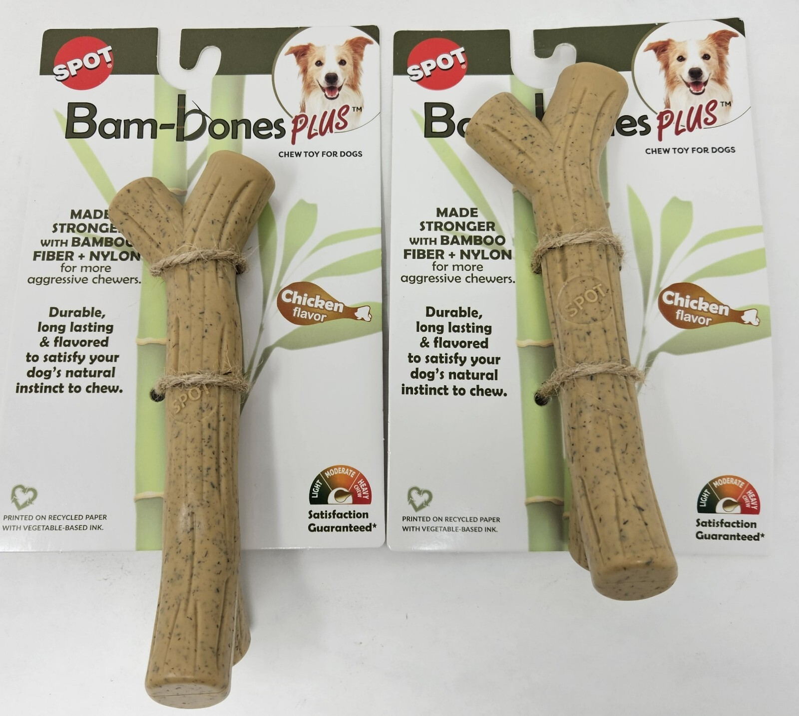 SPOT 36999 Bam-Bones Plus 6" Branch Chicken Flavor Qty 2