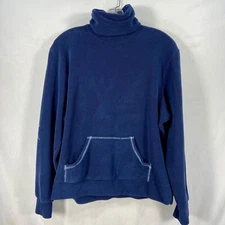 Harry Hall Navy Blue Fleece Pullover Turtleneck Base Layer Mens Size Medium