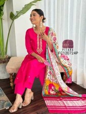 Upcoming Festival Wear Kurta Palazzo Dupatta Heavy Work Salwar Kameez For Women