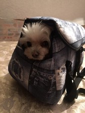 Ferplast feste stabile Hunde Tragetasche  weich robust, Made in Ukraine, Jeans