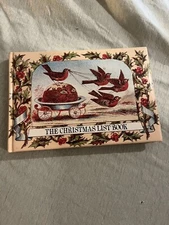 Vintage The Christmas List Book 1986-88 Christmas Card List Keeper Tracker Plan