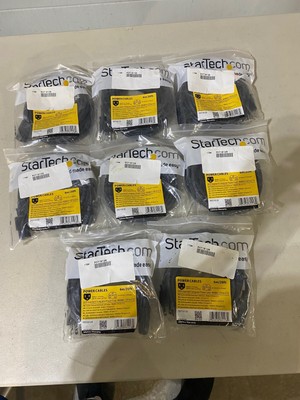 Startech PTX10120 12ft Power Cord, NEMA 5-15P to C13 Cable -- Lot of 8 New!
