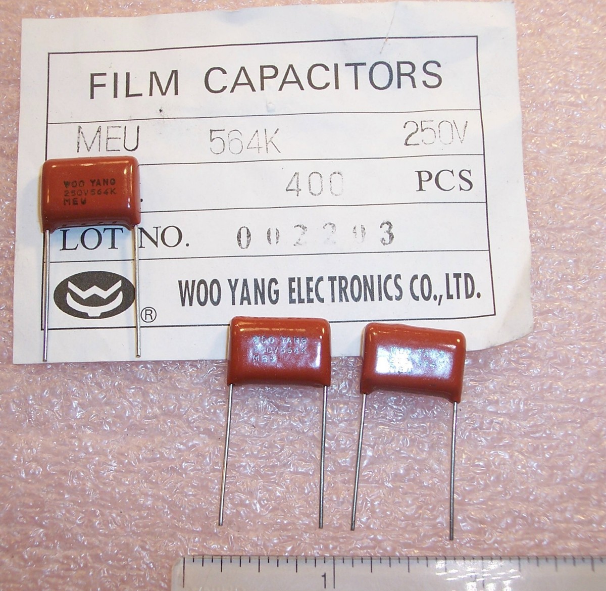 QTY (50) .56uf 250V 10% METALLIZED POLYESTER FILM EPOXY