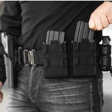 Tactical Molle Magazine Pouch for 5.56 7.62mm Rifle Mag Holder Holster Belt Clip