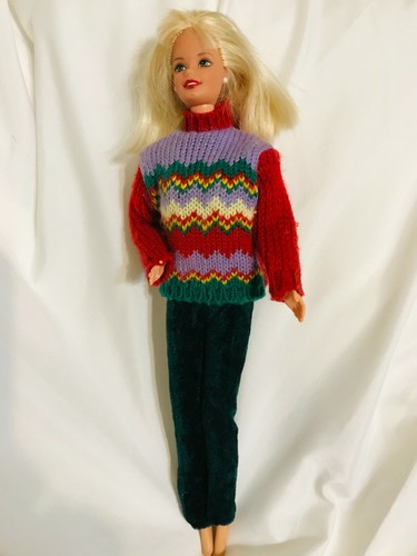 BARBIE CHRISTMAS SWEATER BARBIE DOLL 
