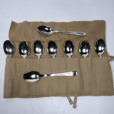 LAVAZZA set 9 CUCCHIANI IN SILVER PLATED DA COLLEZIONE #16