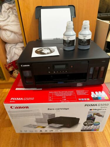  Canon Pixma G5050 MegaTank Refillable Ink Jet Printer DIN A4 Neuwertig - Bild 1 von 3
