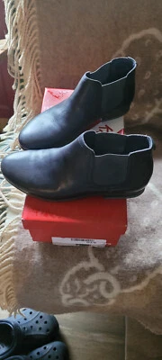 kickers 36 bottines cuir marine - Photo 1/4