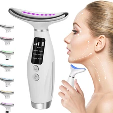 7 Color LED Facial Massager Skin Tighten Lifting Device Face Neck Beauty Machine