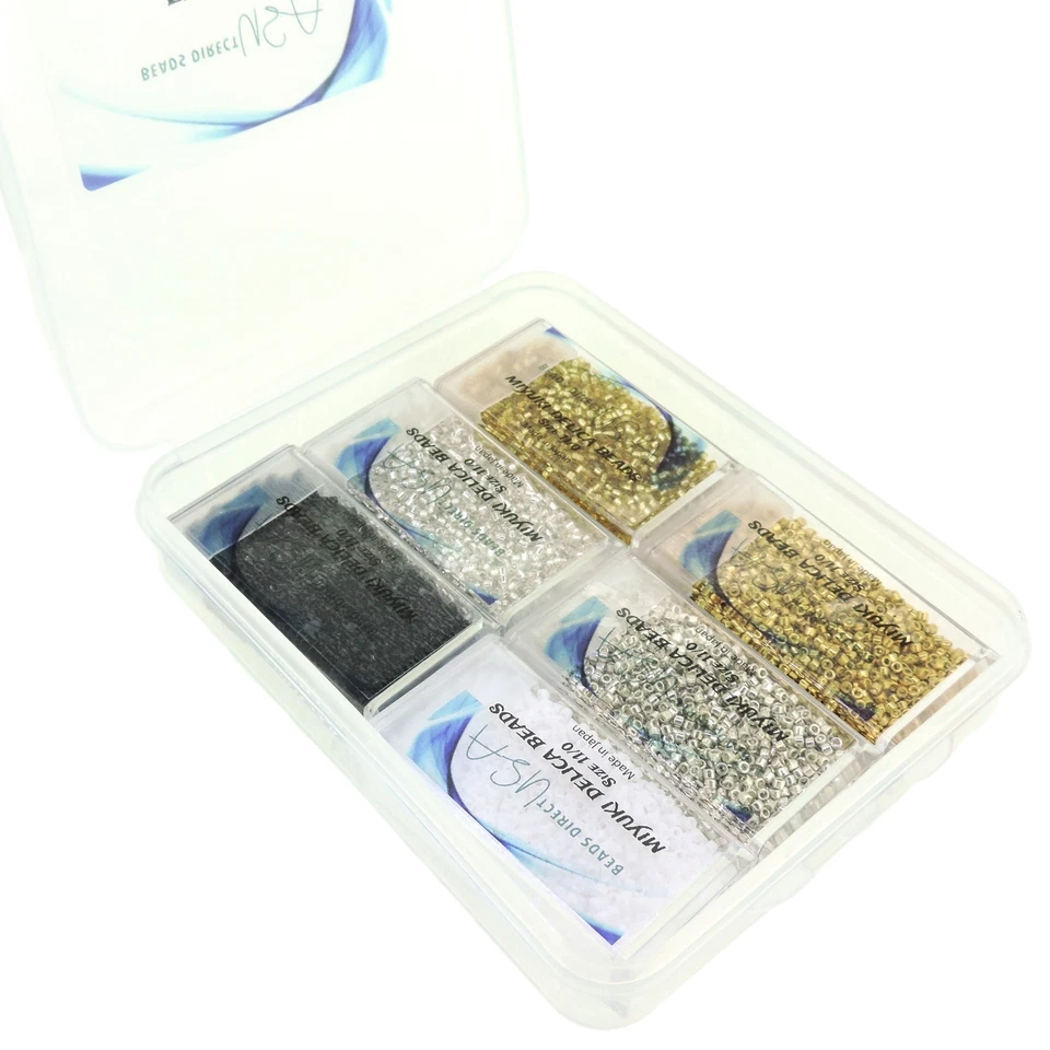 6 Colores, 60GM - Cuentas de Vidrio Miyuki Delica Talla 11/0 - Colección Essentials Foto 3 de 4