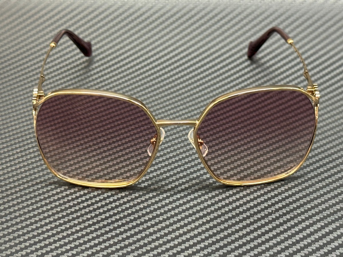 MIU MIU MU 52WS 5AK06S Gold Violet Gradient Women's 60 mm