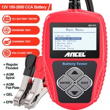 Us Car Load Battery Tester 12v Digital Battery Health Analyzer Tool 100-2000 Cca Us Car Load Battery Tester 12v Digital Battery Health Analyzer Tool 100-2000 Cca