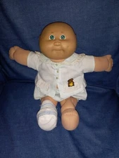 Cabbage Patch Kid Uneeda Doll Rare Mcmlxxx Plastic head Cloth Body Green eyes 85