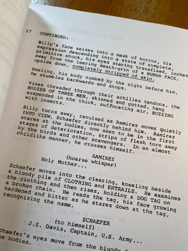 Predator Script Cast-Signed- Autograph Reprints - Full Script - 104 Pages - Picture 10 of 11