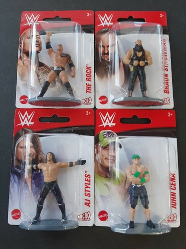WWE Wrestling Set of 4 Mini Figurines 
