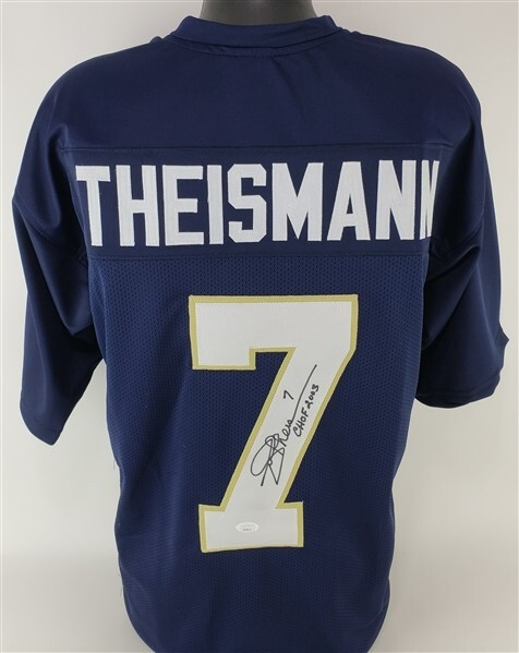 Joe Theismann Autographed Signed "Chof 2003" Notre Dame Fighting Irish Jersey (JSA COA) Qb 