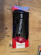 TOWSLEYS SOCKS brand new with tags symmetry one size fits all Cotton red & black