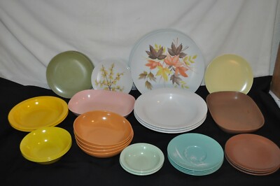 Vintage MELMAC MELMINE 32 pc TEXAS WARE plates bowls saucers LOT