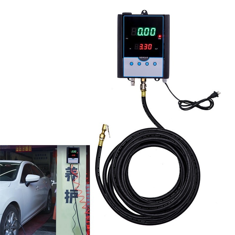 Wall-Mounted Car Tyre Inflator Preset Pressure Digital Tire Inflation Tool