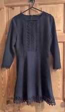Zara Basic Little Black Dress Medium Lace