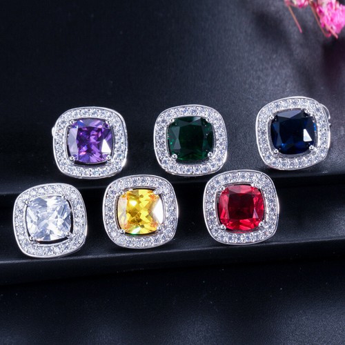 Set orecchini collana cristallo austriaco zirconi gialli anello placcato argento - Foto 4 di 19