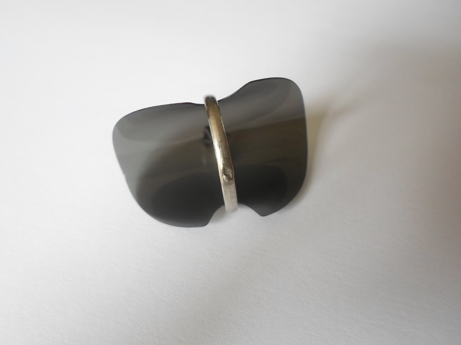 bague en argent massif, solitaire, zirconium, t. … - image 5