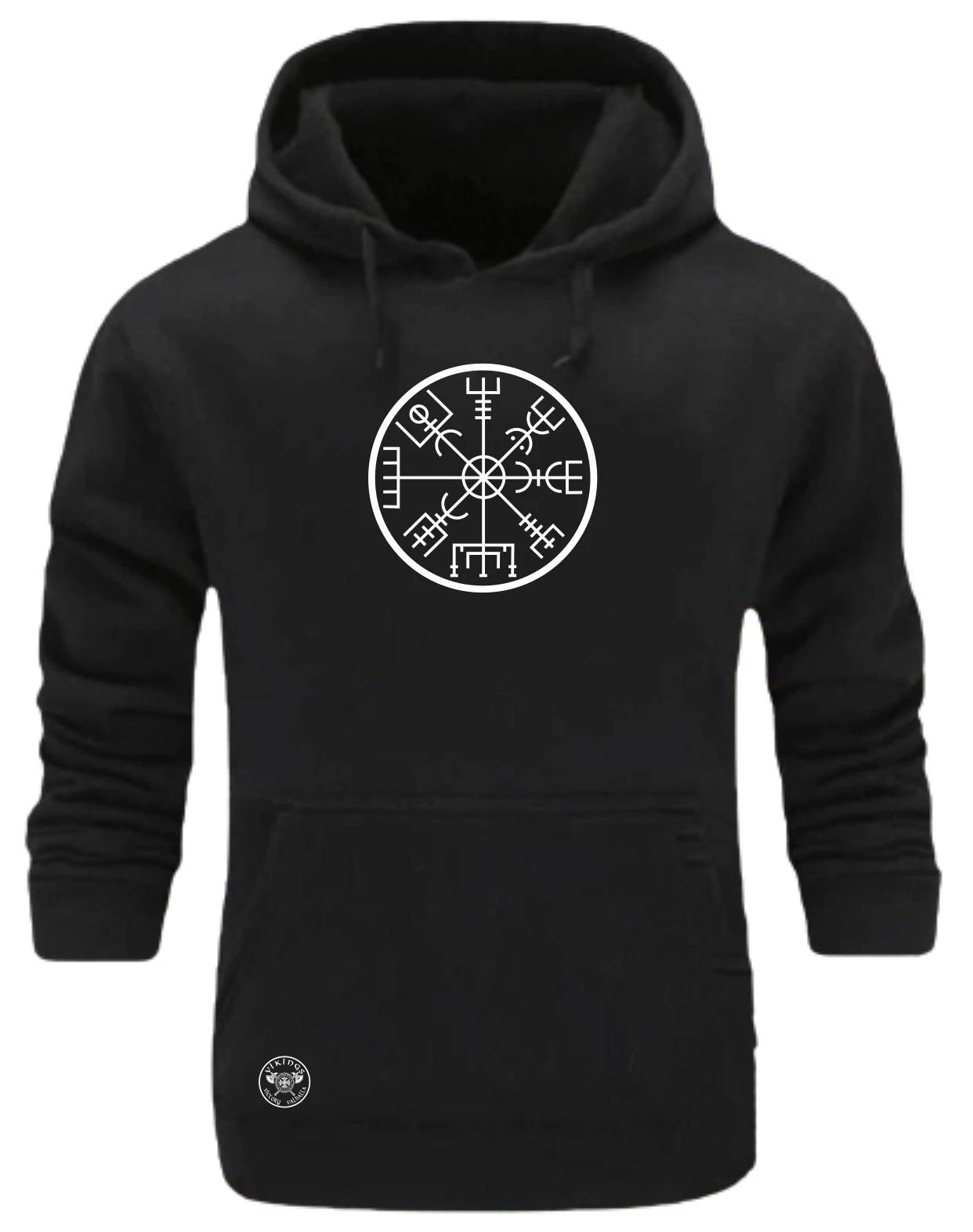 Vegvisir Hoodie Vikings Clothing Compass Norse Pagan Warrior Loki Thor Odin Top
