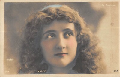 Old postcard celebrity / keep / cabaret artist / woman 1900 / art nouveau