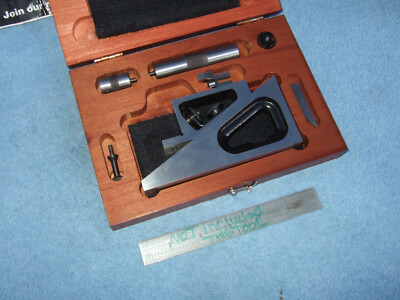 STARRETT 995-E PLANER GAGE w/CASE #2A MACHINIST TOOLMAKER INSPECT GRIND LAYOUT