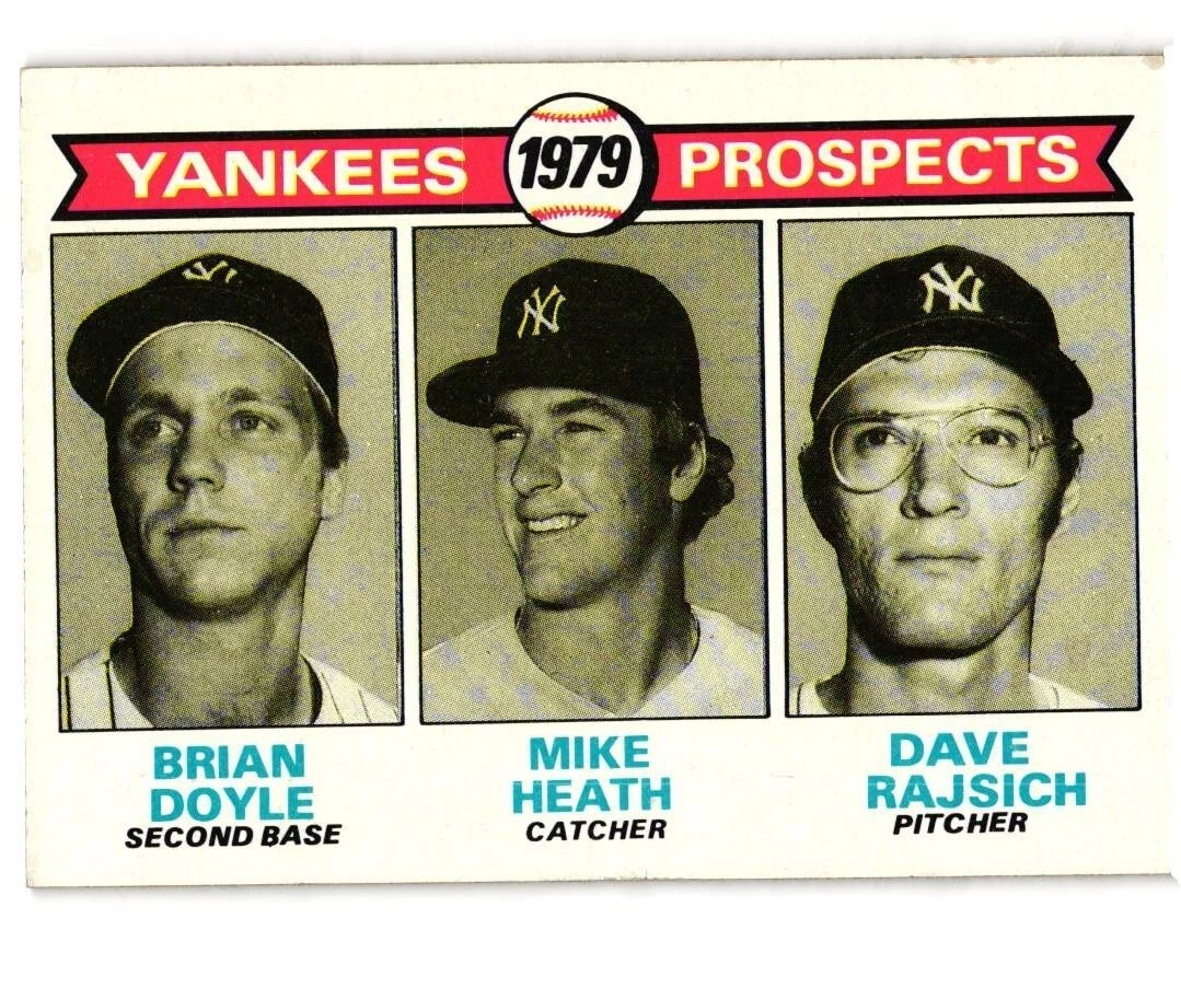 1979 Topps 1979 Prospects  #710 Mike Heath, Brian Doyle, Dave Rajsich Yankees