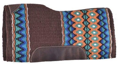 Showman 34'' x 36'' Brown Memory Felt Bottom Saddle Pad
