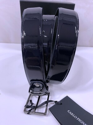 HERRENGÜRTEL BLAU SIGNIERT CARLO PIGNATELLI MAN'S ECHT LEDER -GENUINE LEATHER