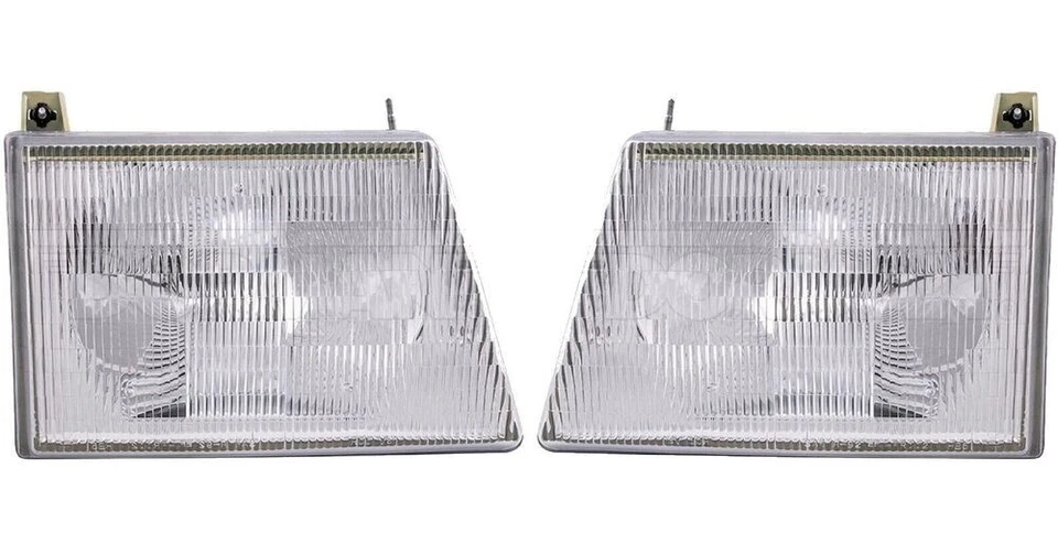 Nuevos 2 conjuntos de faros halógenos para FORD E150 E250 E350 E450 E550 ECONOLINE Foto 2 de 4