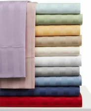 Luxurious 5 PCs Split Sheet Set 1000 TC Egyptian Cotton Queen Size Stripe Colors