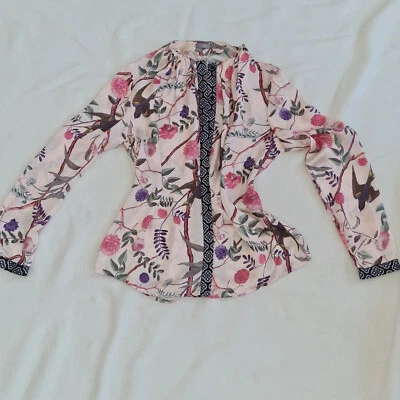 Floral Allover-Print Bluse/Top, Marke Jake`s, Farbe Puderrosa, Gr. 42, Neu !!! - Bild 1 von 4