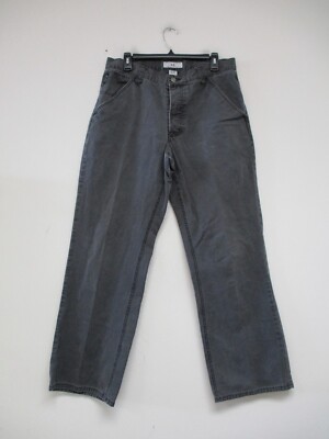 Armani Exchange Jeans Mens Size 33 Gray Denim Straight Leg 33x31 90s