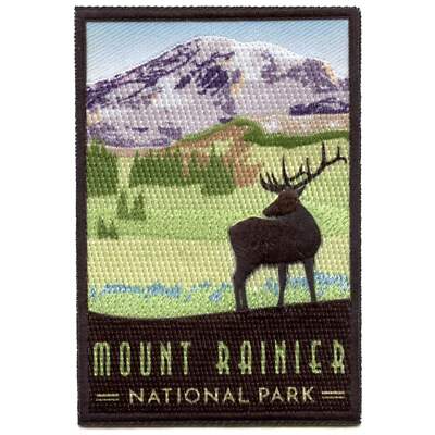 Mount Rainier National Park Patch Travel Collectible Souvenir Sublimated Embroid