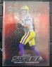 🔥Garrett Nussmeier 2023 leaf Trinity Red Disco 1/2 LSU Tigers QB Rookie