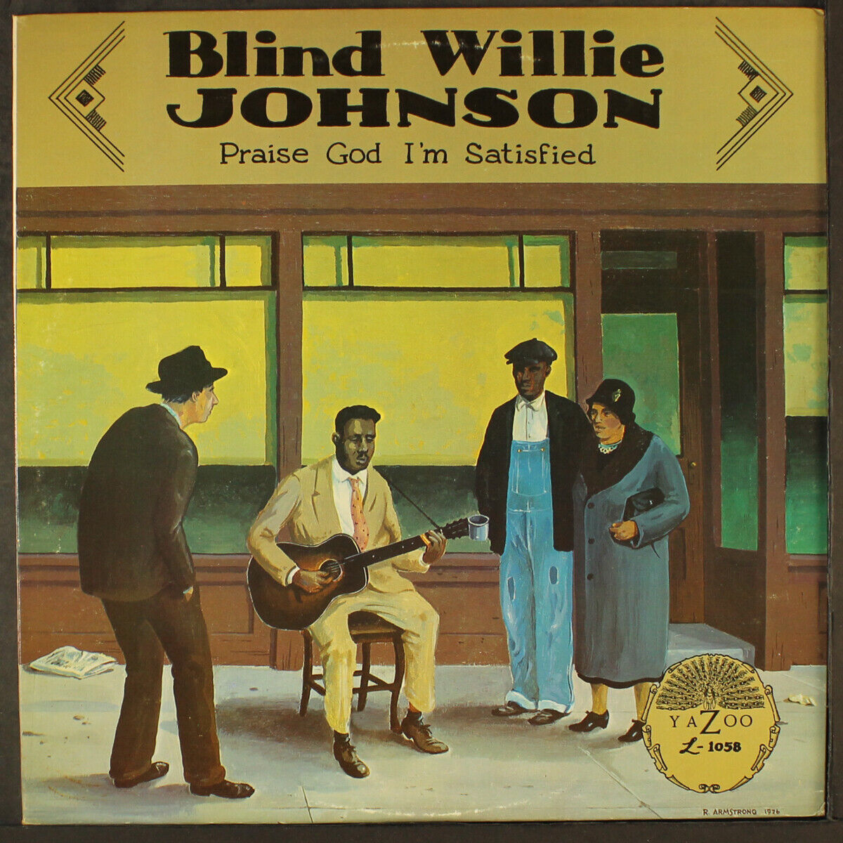 BLIND WILLIE JOHNSON: praise god i'm satisfied YAZOO 12" LP 33 RPM