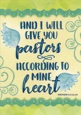 Designer Greetings Give You Shepherds Blue Wings Birthday Card for Pastor