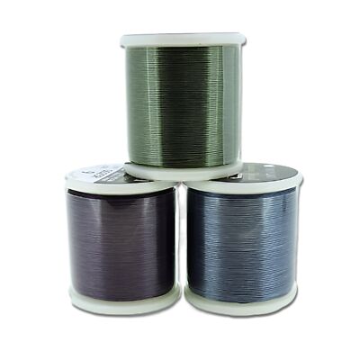 3 Pack - Miyuki Beading Thread Size B, 50 M/Spool Purple, Green and Dark Blue