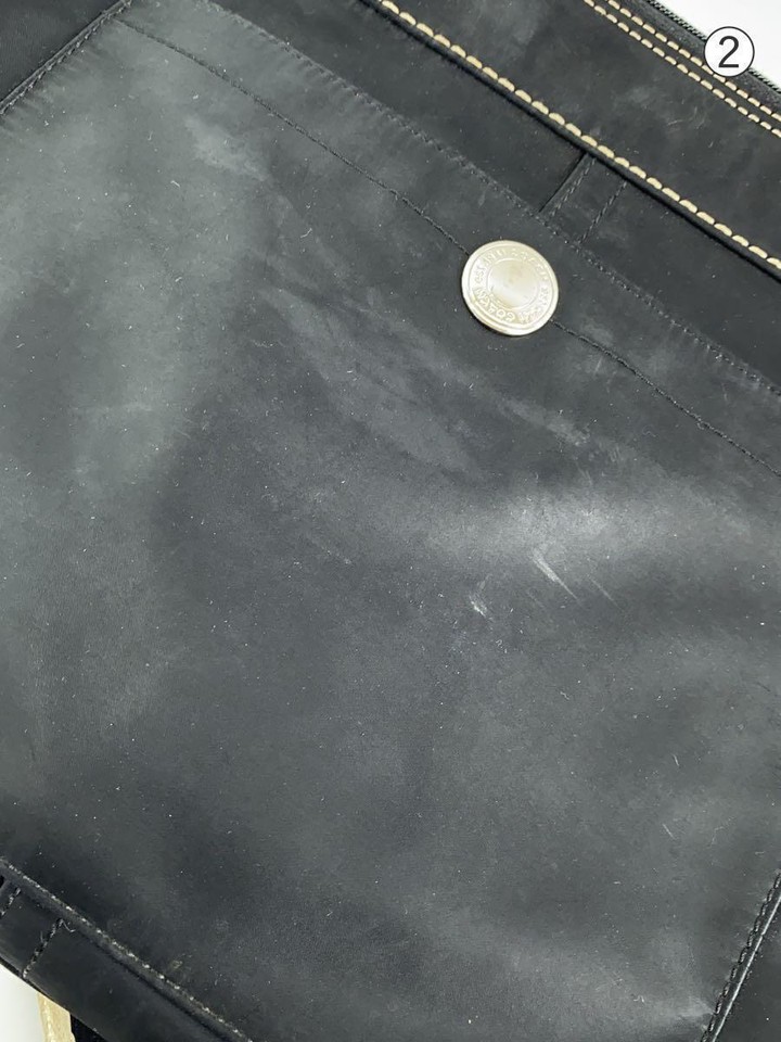 COACH Shoulder Bag Nylon BLK Solid Color F13329 eBay