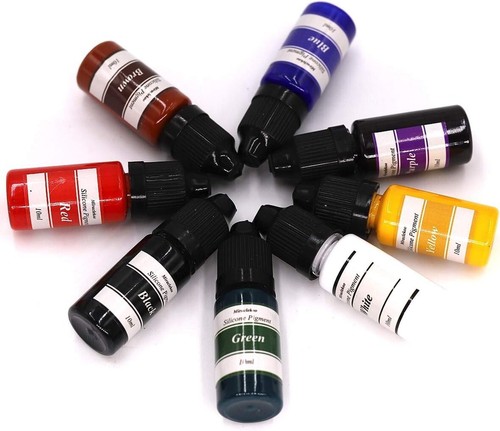 8 Colors Silicone Rubber Pigment Liquid Silicone Coloring Dye for Silicone Mold - Picture 5 of 7