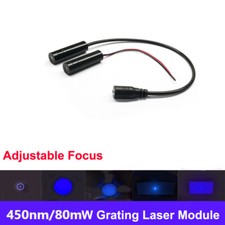 450nm 80mW Blue Adjustable Focus Grating Laser Module 3D Projection Laser Light